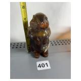 IMPERIAL GLASS RABBIT BLOWN SWIRL GLASS