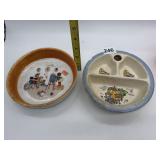 VINTAGE BABY DISHES, HAINSCRAFT AND CHECZ MADE