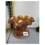 VINTAGE IMPERIAL GLASS MARIGOLD CARNIVAL FRUIT