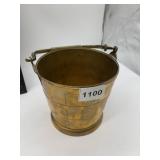 BRASS BUCKET 5" H X 5" ROUND