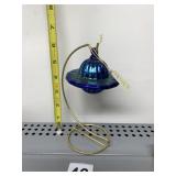 LUNDBERG STUDIOS  6" STAND W/ HAND BLOWN UFO