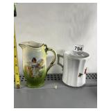 MUSTACHE CUP AND CZECHOSLOVAKIAN PICTURE