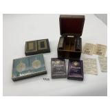 VARIOUS PLAYING CARDS INCLUDING 4 ARISTOCRAT