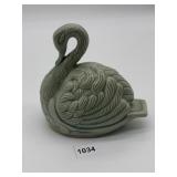 CRACKLED CERAMIC SWAN BANN CELADON CHIANGMAI FROM