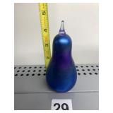 ORIENT FLUME GLASS PEAR W/ SIGNED BASE AND