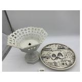 COMMEMORATIVE PLATE WEST VIEW PA, FRUIT BOWL MILK