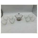 ETCHED DOUBLE SIDED BOWL, ETCHED BERRY BOWLS