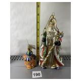 CHRISTOPHER RADKO CASTLE AND SANTA LARGE ORNAMENT