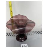 PURPLE AMYTHEST JACK IN THE PULPIT VASE