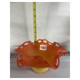 SATIN AMBERINA OPEN DESIGN CANDY DISH