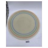MAC-BETH CREMAX PEDAL WARE DINNER PLATE W/ PASTEL