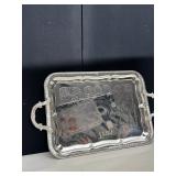 METAL LIGHT WEIGHT SERVING TRAY NEW IN BOX