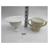 WESTMORELAND BRAMBLE DOUBLE HANDLE SUGAR DISH AND