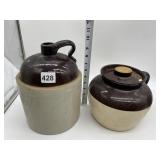 JUG AND BEAN POT LID HAS DAMAGE