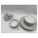 BAVARIA GERMANY FLOWER DESIGN PARTIAL SET OF