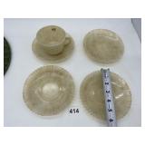 ANTIQUE CUP AND SAUCERS