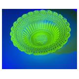 VASELINE URANIUM GLASS A. J. BEATTY & SON STAR