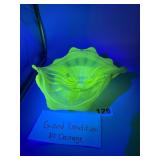 NORTHWOOD VASELINE OPALESCENT URANIUM "KLONDYKE"