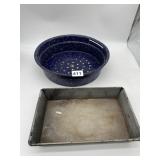 GRANITE TRAY AND BOWL