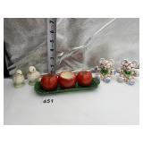 JAPAN SALT/PEPPER, TOMATO TRAY AND 3 PC. SET