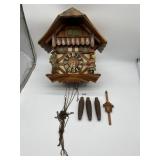 GERMAN BLACK FOREST CUCKOO CLOCK W/ BELLOWS IN