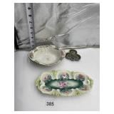 OVAL FLORAL DISH ETC.