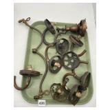 GASLIGHT FIXTURES COMPONENTS IN BRASS