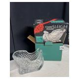 SANTA SLEIGH CRYSTAL IN OB