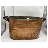 COPPER DOUBLE HANDLE BOILER SOME DENTS