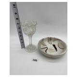 VINTAGE SWIRL DESIGN DISH AND CUP