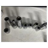 ASSORTED SNAP-ON SOCKETS VINTAGE 6 POINT 3/8