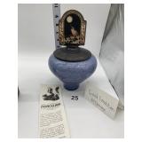 MAC CORKINDALE PORCELAIN CRACKLE COVERED JAR