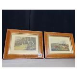 BIRDSEYE MAPLE PAIR OF PRINTS