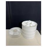 5 STACKING ORGANIZER BINS THAT INSERT IN A BUCKET