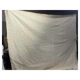 LARGE KING-SIZED BED SPREAD VERY NICE COND YELLOW