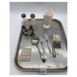 GLASS SALT AND PEPPER SHAKERS, PINK MILK GLASS