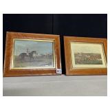 2 BIRD EYE MAPLE FRAME PRINTS