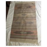 29X56 RUG WITH TASSELS VERY NICE COND.