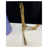 HEAVY BRASS EASEL, 6.5 INCHES HIGH