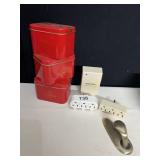 MULTI PLUGS, RADIO SHACK A TIMER, GODIVA