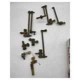 GASLIGHT FIXTURES COMPONENTS IN BRASS