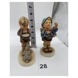 2 HUMMEL FIGURINES CHIP ON BACK OF HEAD AND HEAD