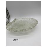 SWIRL ART GLASS PLATE