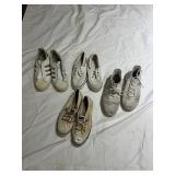 ASSORTED SHOES SIZE 7 SOME WITHOUT LACES GOOD