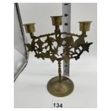 BRASS 3 ARM CANDELABRA