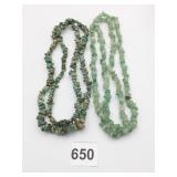 STONE CHIP NECKLACES AVENTURINE REAL RAW