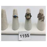 925 SILVER RINGS SIZE 6.5