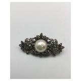 SILVER 925 MARCASITE BAR PIN