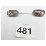 DECO RHINESTONE STICK PIN 3"