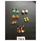 EARRING GROUP GLASS ENAMEL COPPER ETC.